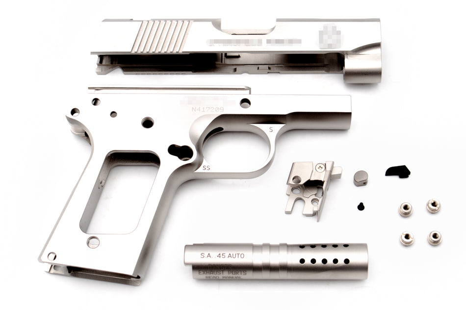 Pro-Arms SPR Style Stainless Steel Kit for Marui TM V10 GBBP Series ( Silver Limited Edition )