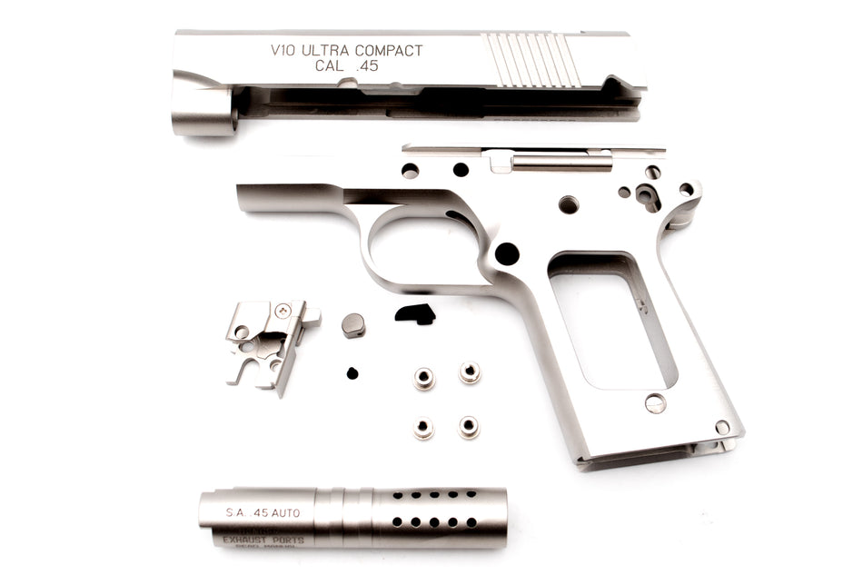 Pro-Arms SPR Style Stainless Steel Kit for Marui TM V10 GBBP Series ( Silver Limited Edition )