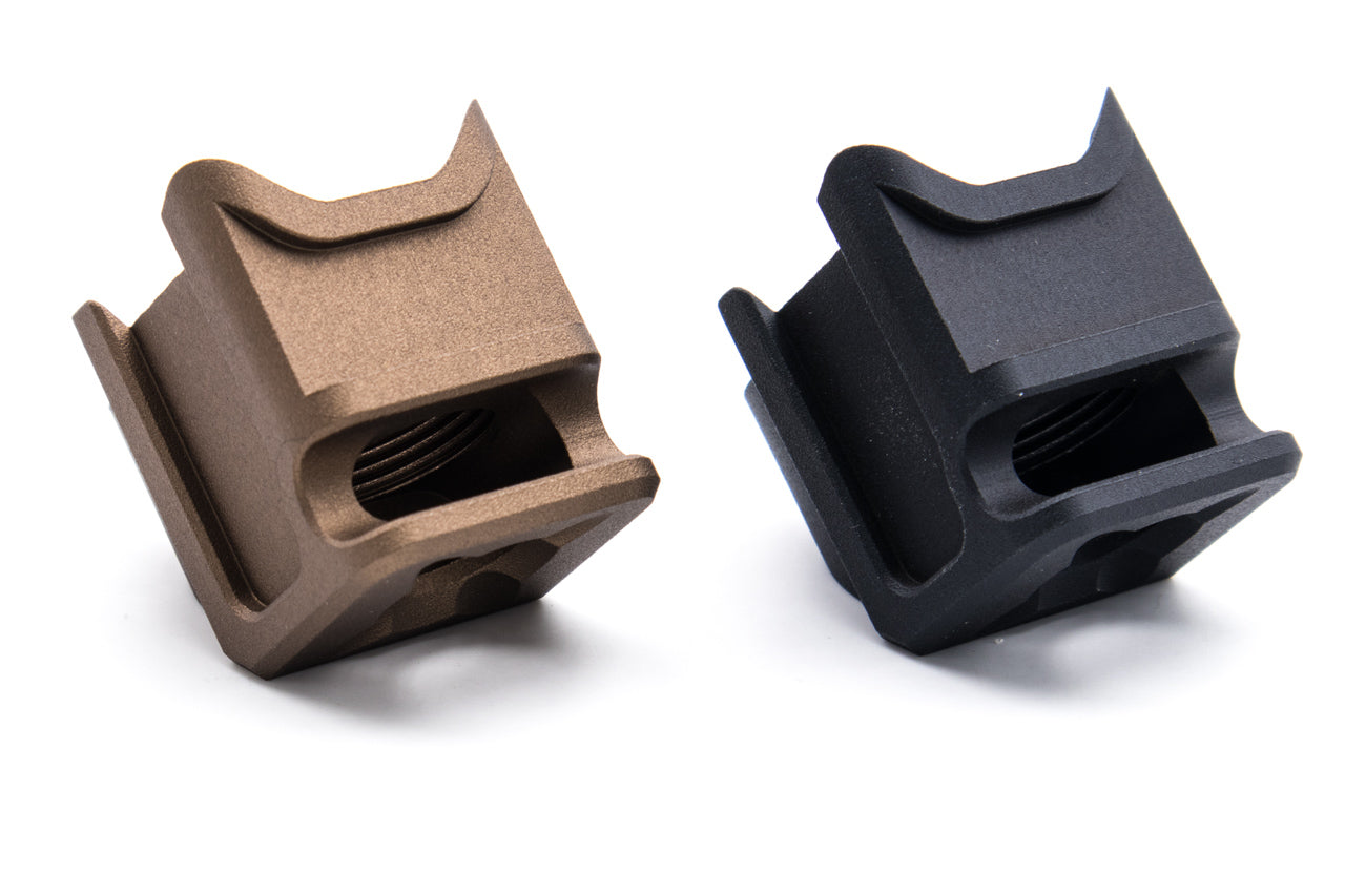 Pro-Arms Airsoft AR Style 14mm CCW Compensator for Umarex / VFC Glock G17 Gen5 , G19 , G19X , G45 ( BK / FDE )-Black