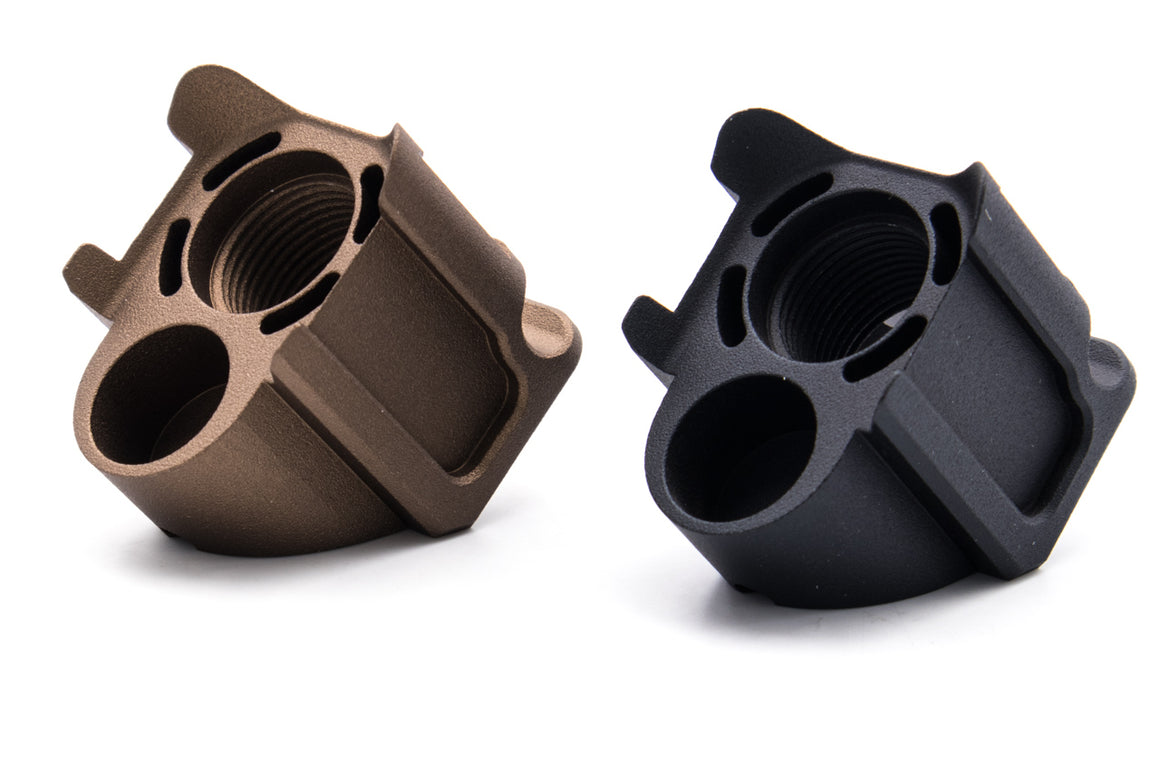 Pro-Arms Airsoft AR Style 14mm CCW Compensator for Umarex / VFC Glock G17 Gen5 , G19 , G19X , G45 ( BK / FDE )-Black