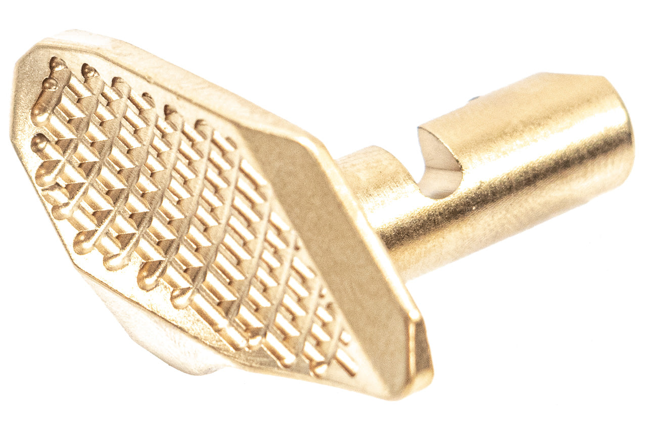 Pro-Arms Takedown Lever V1 Thumb Rest CNC Steel For SIG AIR / VFC P320 M17 M18 GBBP ( Black DLC / Titanium Coating )-Titanium Gold