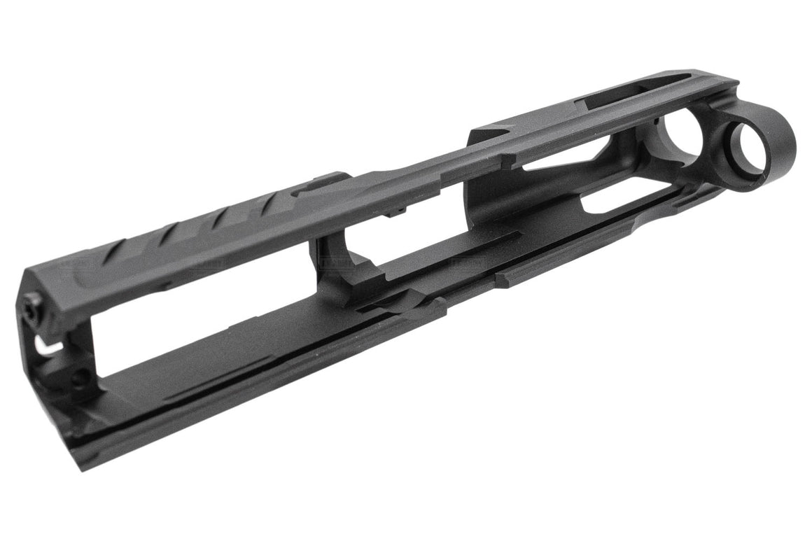 Pro-Arms K Style RMR Slide w/ Comp for SIG AIR / VFC P320 M17 M18 GBB Pistol Series ( Black / Grey )-Black