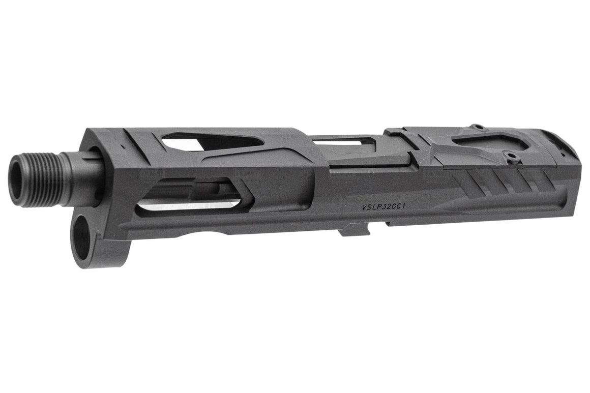 Pro-Arms K Style RMR Slide w/ Comp for SIG AIR / VFC P320 M17 M18 GBB Pistol Series ( Black / Grey )-Black