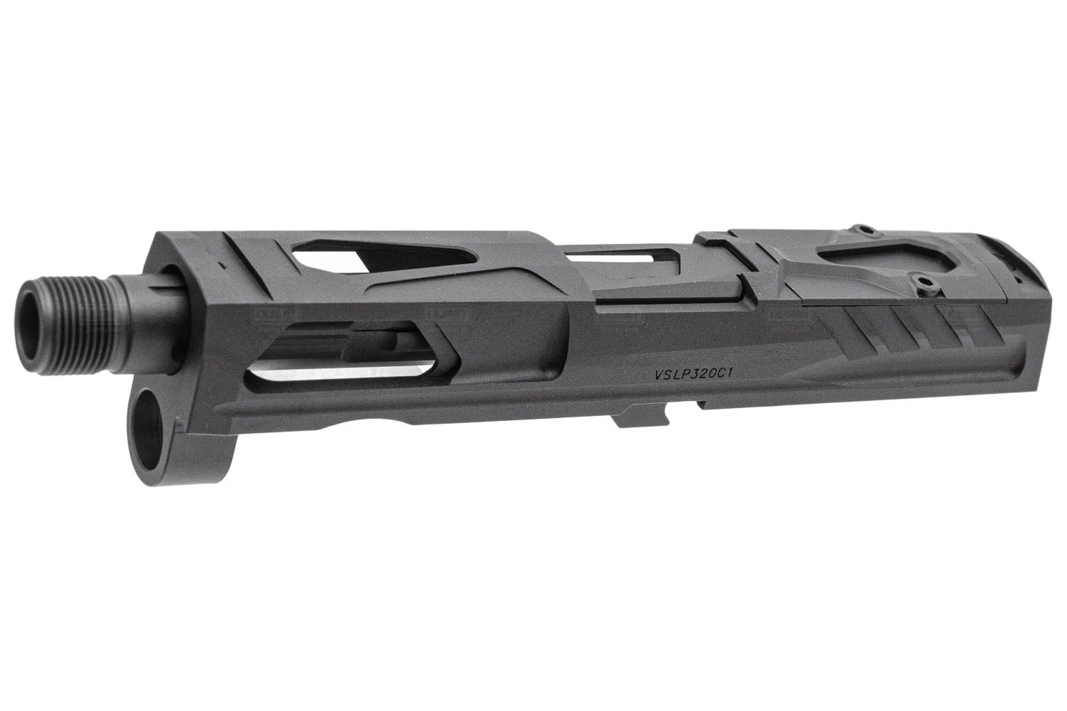 Pro-Arms K Style RMR Slide w/ Comp for SIG AIR / VFC P320 M17 M18 GBB Pistol Series ( Black / Grey )-Black