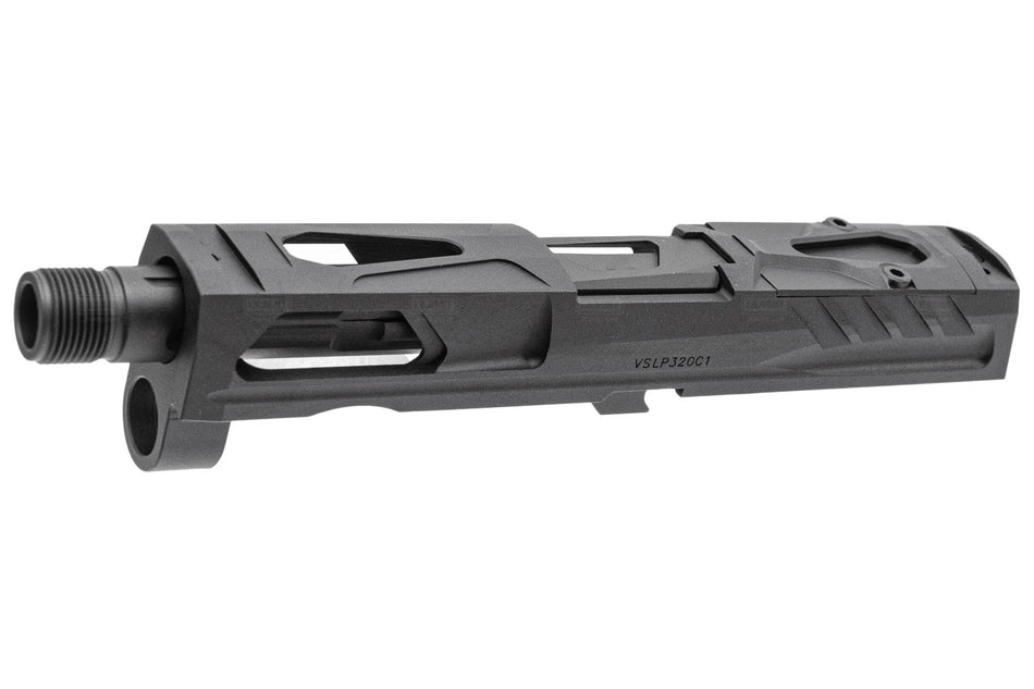 Pro-Arms K Style RMR Slide w/ Comp for SIG AIR / VFC P320 M17 M18 GBB Pistol Series ( Black / Grey )-Black