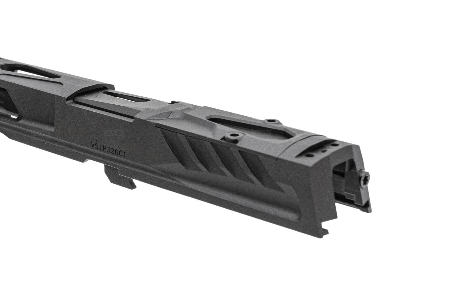 Pro-Arms K Style RMR Slide w/ Comp for SIG AIR / VFC P320 M17 M18 GBB Pistol Series ( Black / Grey )-Black