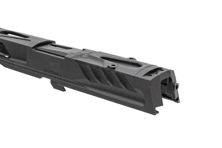 Pro-Arms K Style RMR Slide w/ Comp for SIG AIR / VFC P320 M17 M18 GBB Pistol Series ( Black / Grey )-Black