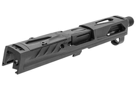 Pro-Arms K Style RMR Slide w/ Comp for SIG AIR / VFC P320 M17 M18 GBB Pistol Series ( Black / Grey )-Black