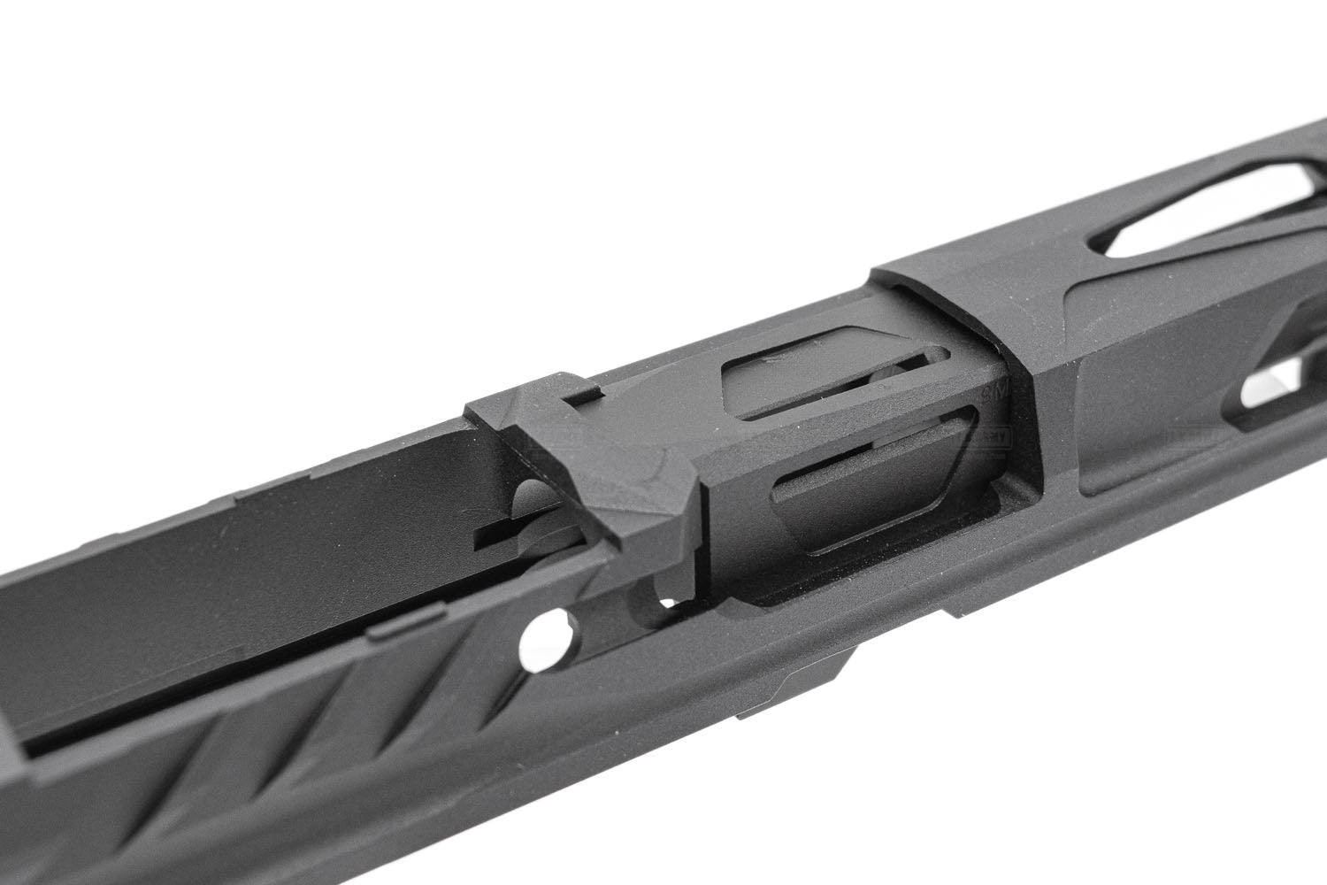 Pro-Arms K Style RMR Slide w/ Comp for SIG AIR / VFC P320 M17 M18 GBB Pistol Series ( Black / Grey )-Black