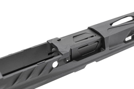 Pro-Arms K Style RMR Slide w/ Comp for SIG AIR / VFC P320 M17 M18 GBB Pistol Series ( Black / Grey )-Black