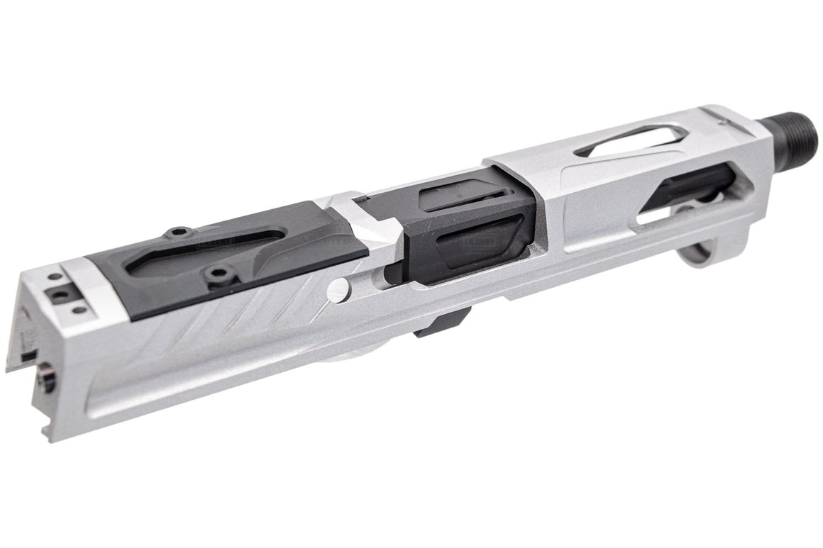 Pro-Arms K Style RMR Slide w/ Comp for SIG AIR / VFC P320 M17 M18 GBB Pistol Series ( Black / Grey )-Grey