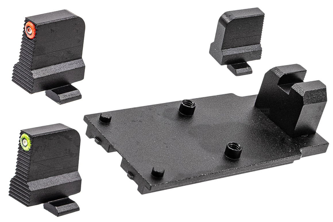 Pro-Arms Tritium Suppressor Sight with RMR Mount For SIG AIR / VFC P320 M17 M18 Xcarry 6mm GBBP Series-Green