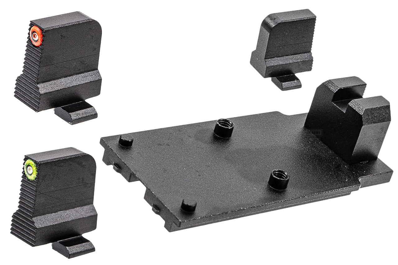 Pro-Arms Tritium Suppressor Sight with RMR Mount For SIG AIR / VFC P320 M17 M18 Xcarry 6mm GBBP Series-Green