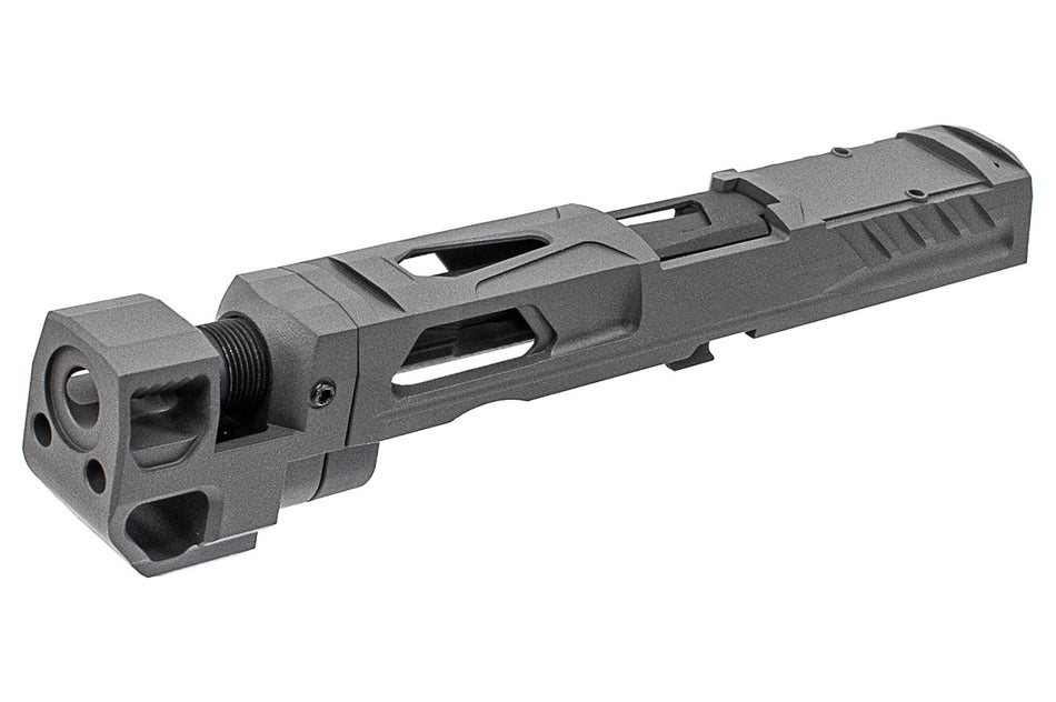 Pro-Arms Killer Style Steel Slide Set With Compensator For SIG AIR / VFC P320 M18 X Carry GBBP ( Cerakote Version ) -Grey