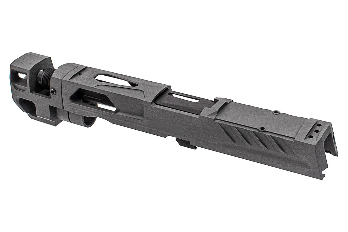Pro-Arms Killer Style Steel Slide Set With Compensator For SIG AIR / VFC P320 M18 X Carry GBBP ( Cerakote Version ) -Grey