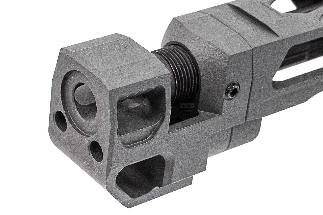 Pro-Arms Killer Style Steel Slide Set With Compensator For SIG AIR / VFC P320 M18 X Carry GBBP ( Cerakote Version ) -Grey