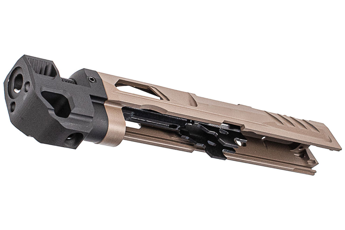 Pro-Arms Killer Style Steel Slide Set With Compensator For SIG AIR / VFC P320 M18 X Carry GBBP ( Cerakote Version ) -FDE