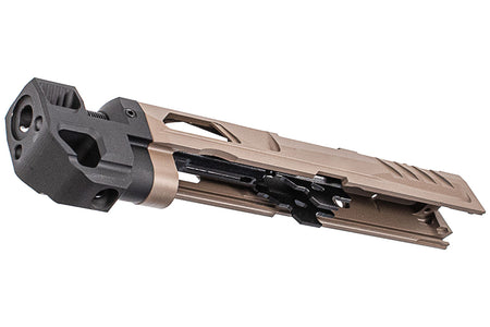 Pro-Arms Killer Style Steel Slide Set With Compensator For SIG AIR / VFC P320 M18 X Carry GBBP ( Cerakote Version ) -FDE