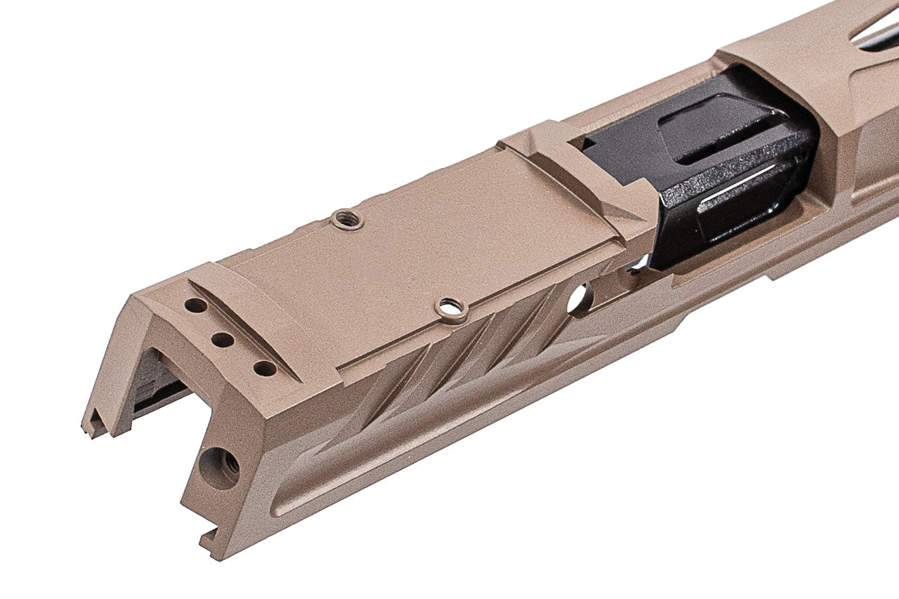 Pro-Arms Killer Style Steel Slide Set With Compensator For SIG AIR / VFC P320 M18 X Carry GBBP ( Cerakote Version ) -FDE