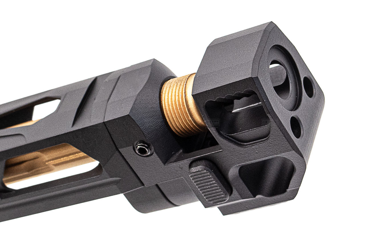 Pro-Arms Killer Style Steel Slide Set With Compensator For SIG AIR / VFC P320 M18 X Carry GBBP ( Cerakote Version ) -Black