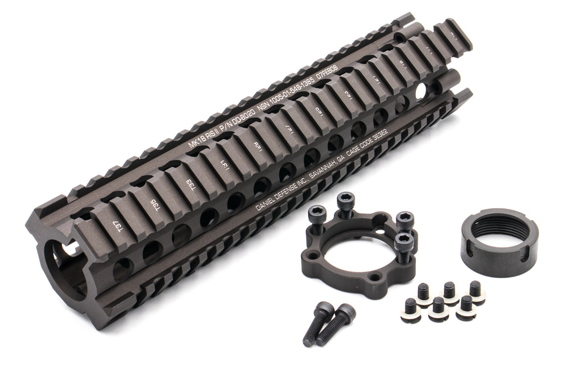 EMG Daniel Defense Rail Licensed DD MK18 RIS 2 9.5inch Handguard Rail For AEG / MWS / WA / GHK / PTW GBBR ( MK18 RAIL INTERFACE SYSTEM II, RIS II FDE ) ( Eagle Eye )