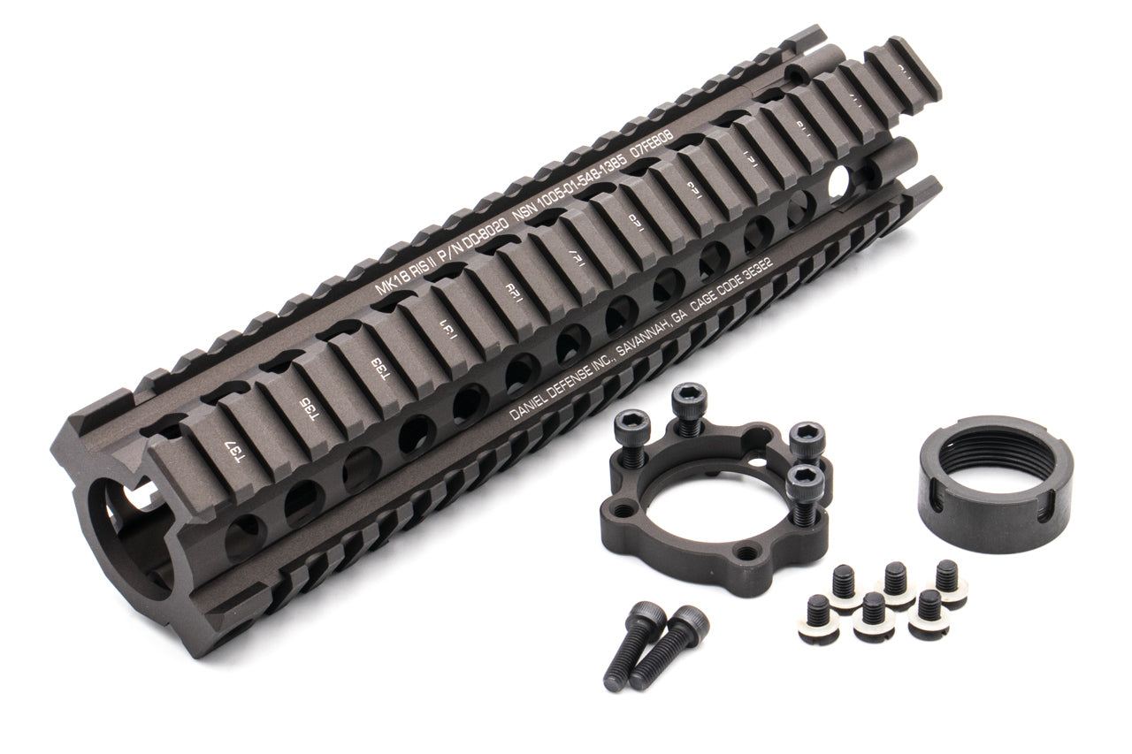 EMG Daniel Defense Rail Licensed DD MK18 RIS 2 9.5inch Handguard Rail For AEG / MWS / WA / GHK / PTW GBBR ( MK18 RAIL INTERFACE SYSTEM II, RIS II FDE ) ( Eagle Eye )