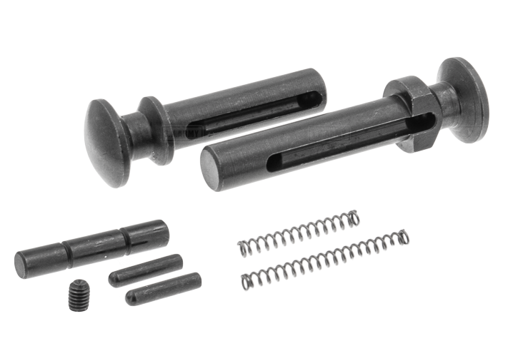 SP System T8 Steel Extended Take Down Receiver Pin With Detent And Spring for Marui TM MWS M4 GBB