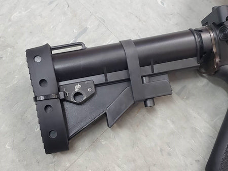 RIW US SFG use Old School Replica JM Style Stock Recoil Pad ( Black )