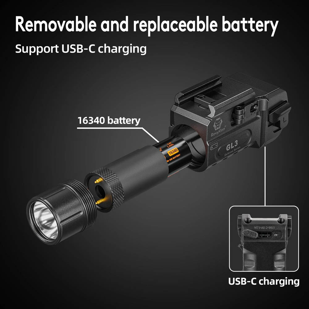 RovyVon GL3 Tactical Light 700 Lumens LED Flashlight