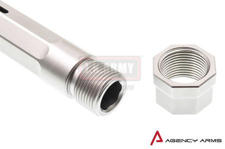 RWA Agency Arms 917 Threaded Outer Barrel 14mm CCW Stainless Steel for Tokyo Marui Model 17