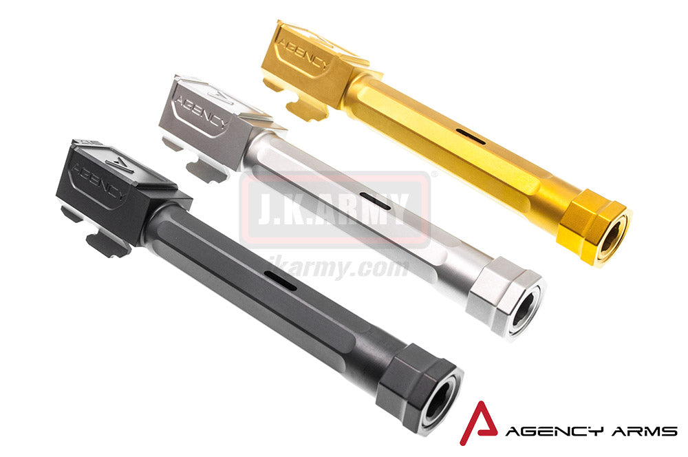 RWA Agency Arms 917 Threaded Outer Barrel 14mm CCW Black Nitride for Tokyo Marui Model 17