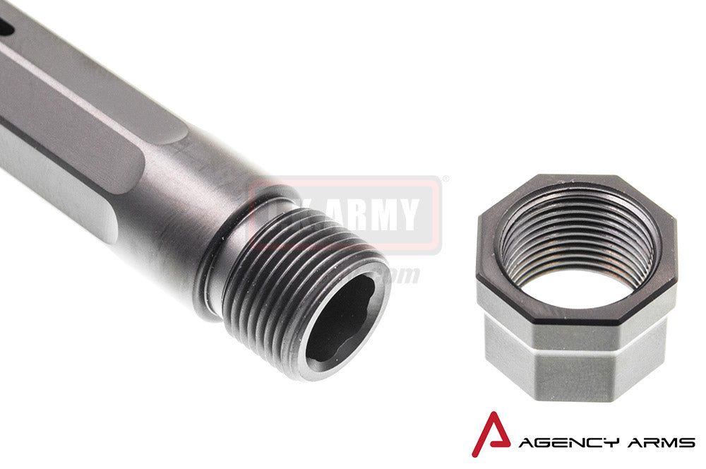 RWA Agency Arms 917 Threaded Outer Barrel 14mm CCW Black Nitride for Tokyo Marui Model 17