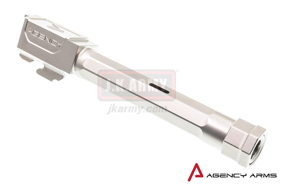 RWA Agency Arms 917 Threaded Outer Barrel 14mm CCW Stainless Steel for Tokyo Marui Model 17