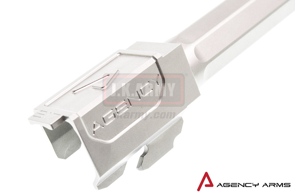 RWA Agency Arms 917 Threaded Outer Barrel 14mm CCW Stainless Steel for Tokyo Marui Model 17
