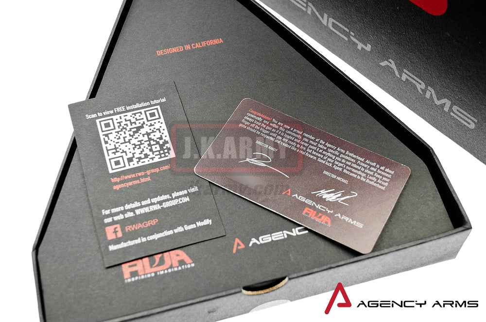 RWA Agency Arms Urban Combat Slide Set for Marui Model 17 ( Cerakote Agency Grey )