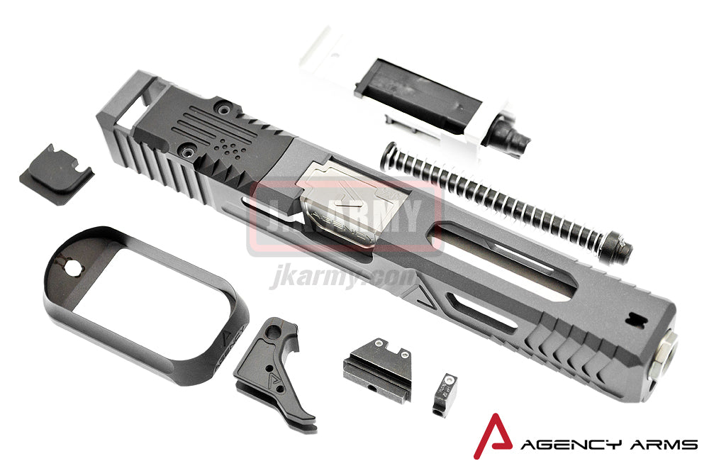 RWA Agency Arms Urban Combat Slide Set for Marui Model 17 ( Cerakote Agency Grey )