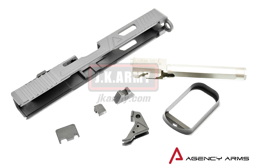 RWA Agency Arms Urban Combat Slide Set for Marui Model 17 ( Cerakote Agency Grey )