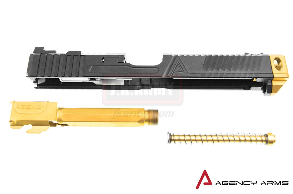 RWA Agency Arms Project NOC ( Full Size Deluxe Stainless Steel Version ) Slide Set for TM Model 17 ( Limited Edition )