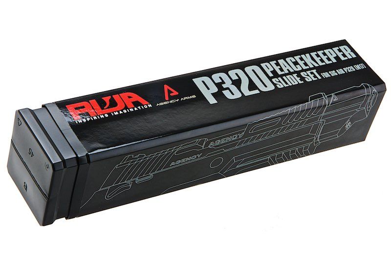 RWA Agency Arms P320 Peacekeeper Slide Set For SIG AIR / VFC P320 M17 M18 XCarry GBBP-Silver
