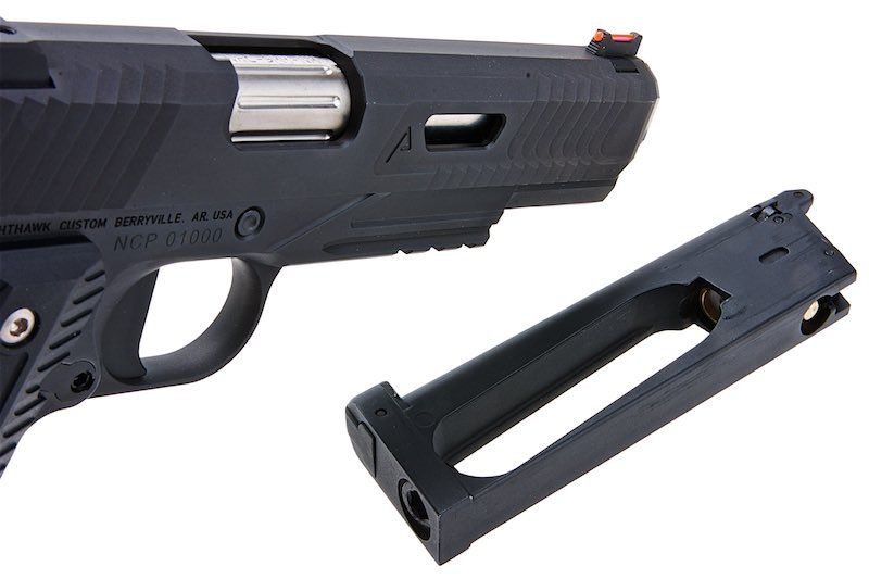 RWA Nighthawk Custom Agent 2 CO2 GBB Pistol Airsoft ( Stainless Steel Version ) ( Black )