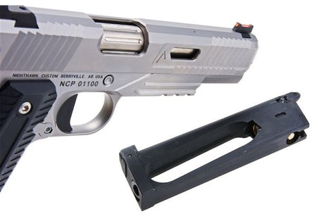 RWA Nighthawk Custom Agent 2 CO2 GBB Pistol Airsoft ( Stainless Steel Version ) ( Silver )