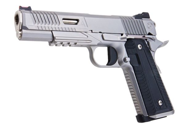 RWA Nighthawk Custom Agent 2 CO2 GBB Pistol Airsoft ( Stainless Steel Version ) ( Silver )