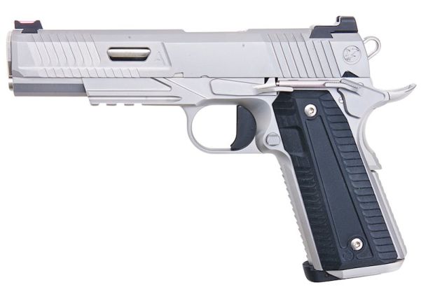 RWA Nighthawk Custom Agent 2 CO2 GBB Pistol Airsoft ( Stainless Steel Version ) ( Silver )