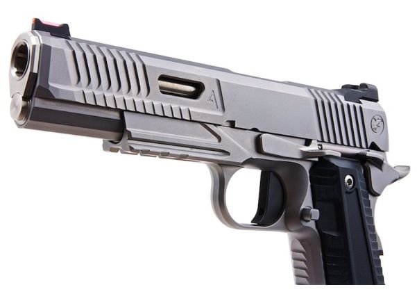 RWA Nighthawk Custom Agent 2 CO2 GBB Pistol Airsoft ( Stainless Steel Version ) ( Silver )