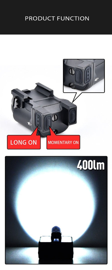 MF SOTAC K-1S Style Pistol LED FLashlight ( Black / DE )-Dark Earth ( DE )