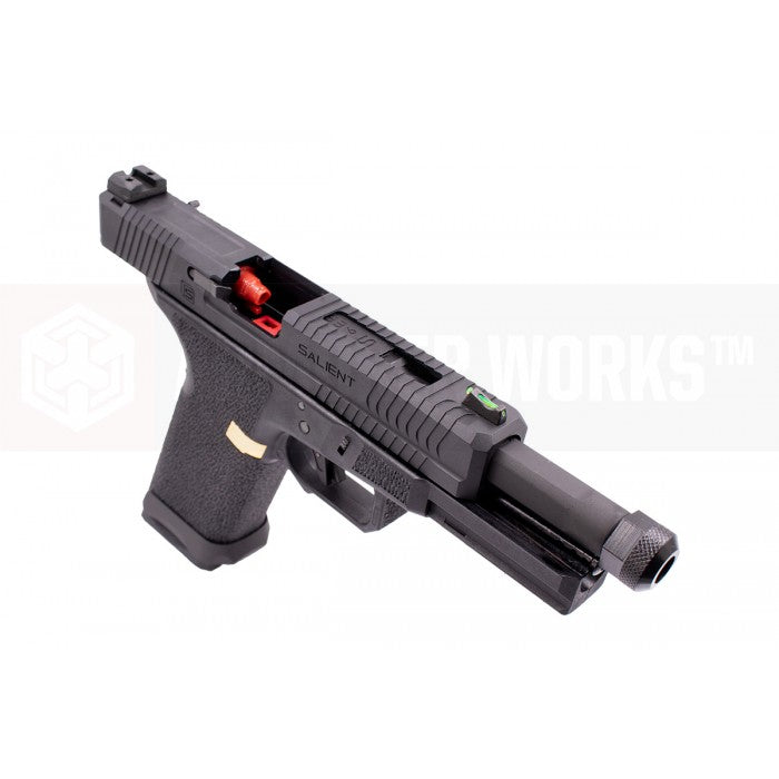 EMG SAI BLU Model 17 Standard GBB Pistol Airsoft ( Full Auto / Aluminum / Green Gas Type ) ( Black & Gold ) #SA-BL0150