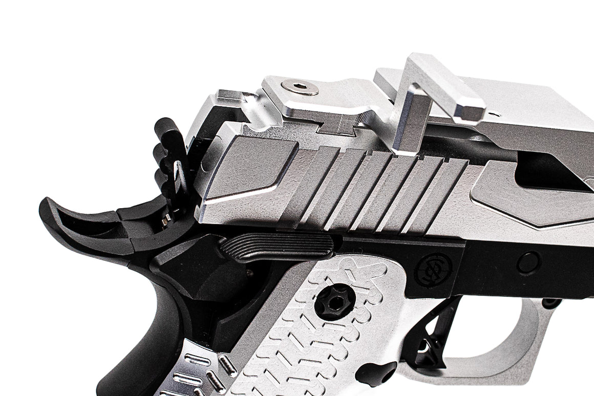 SAVIA CNC Hi-Capa Type 1 Race Gun GBB Pistol Airsoft ( Silver )