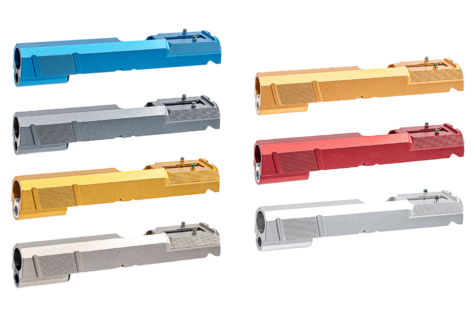 SAVIA CNC Aluminum Infinity RMR Cut Slide For Marui TM Hi-Capa 5.1 GBBP Series -Titanium Grey