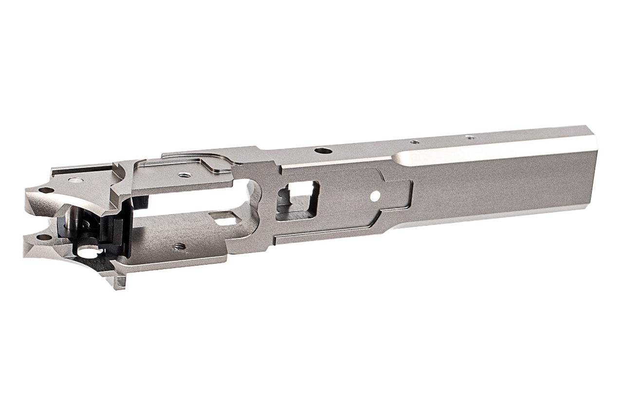 SAVIA CNC Aluminum Type 1 Frame For Marui TM Hi-Capa 5.1 GBBP Series -Titanium Grey