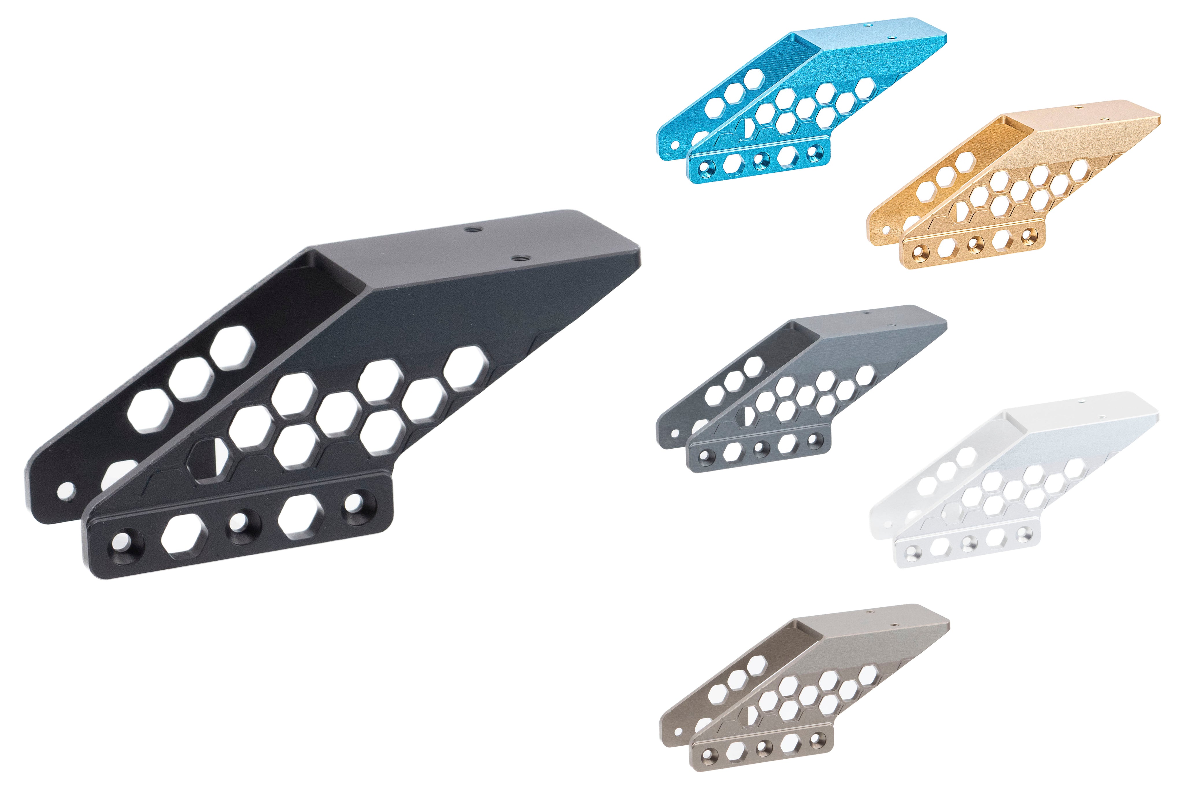 SAVIA CNC Aluminum Infinity HEX Style Optic Mount For Marui TM Hi-Capa GBBP Series-Titanium Grey